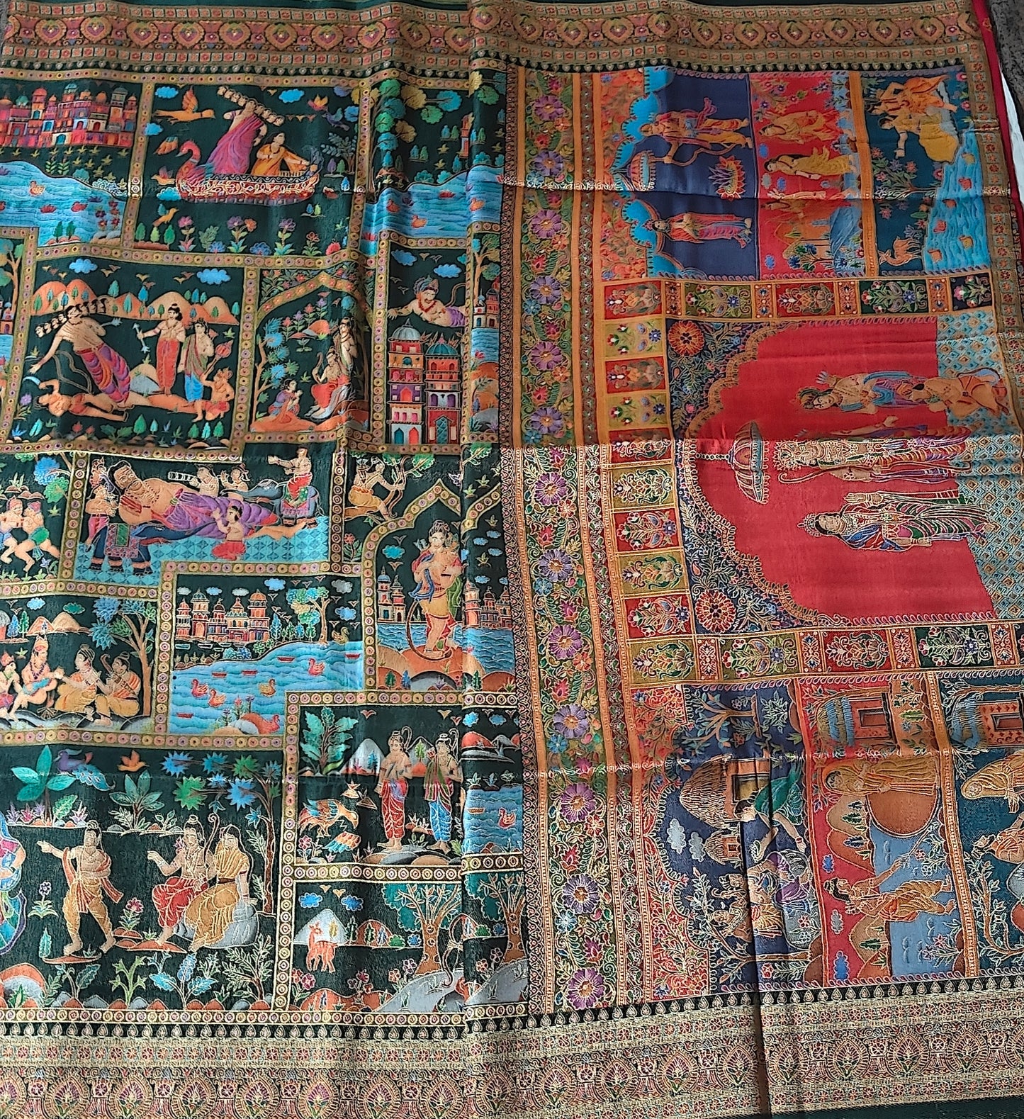 Ramayana Saree, Digital Print