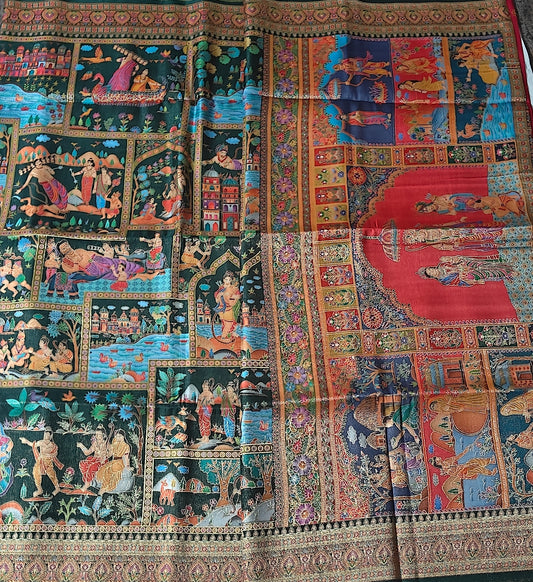 Ramayana Saree, Digital Print